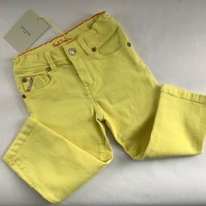 Paul Smith yellow denim in skinny jeans 2years NWT